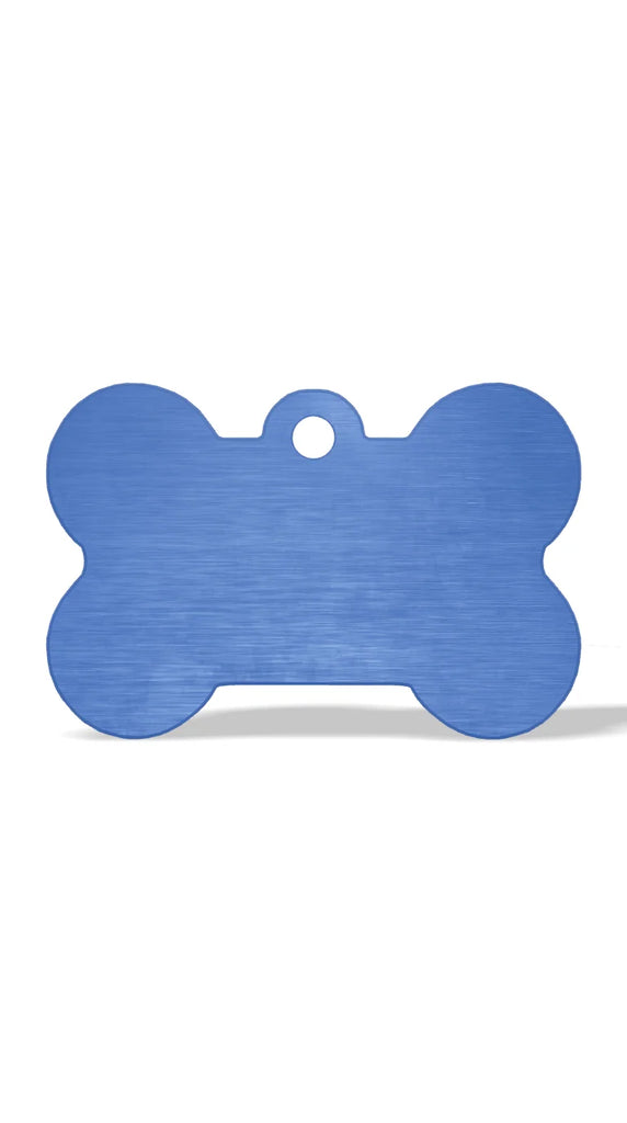 Personalización: Placa de Hueso - Azul Rey / Grande