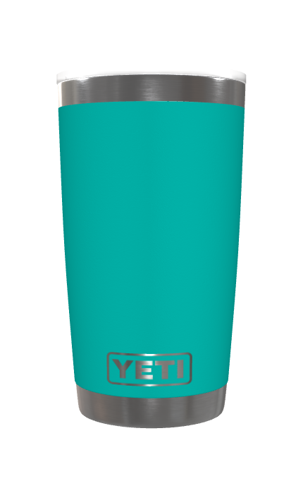 Customization: YETI Rambler 20 oz Tumbler - Aquifer Blue