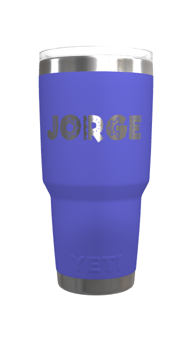 Customization: YETI Rambler 30 oz Tumbler - Ultramarine violet