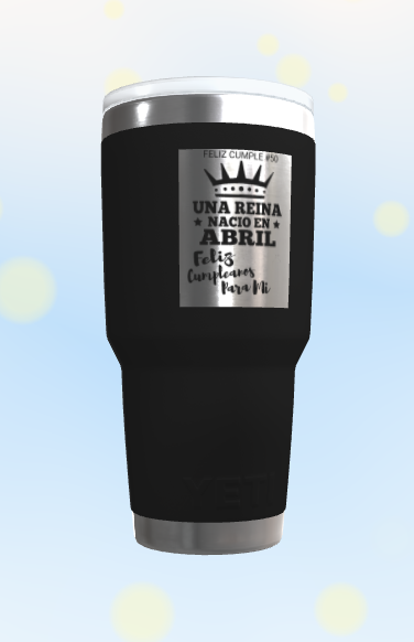 Customization: YETI Rambler 30 oz Tumbler - Black