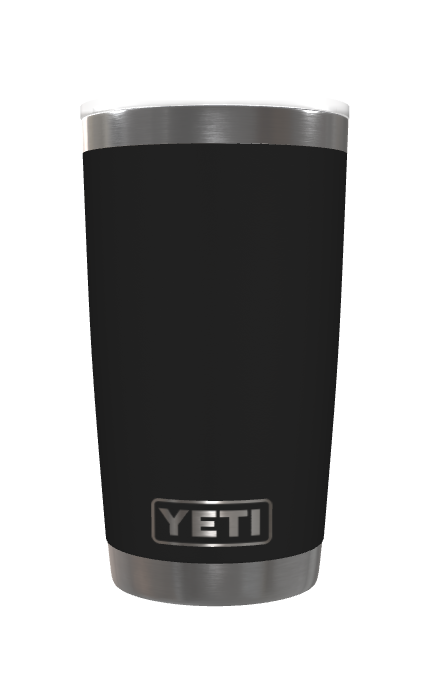 Customization: YETI Rambler 20 oz Tumbler - Black