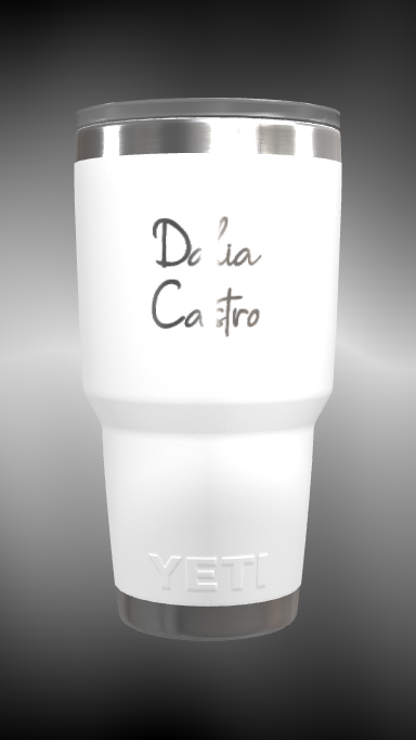 Customization: YETI Rambler 30 oz Tumbler - White