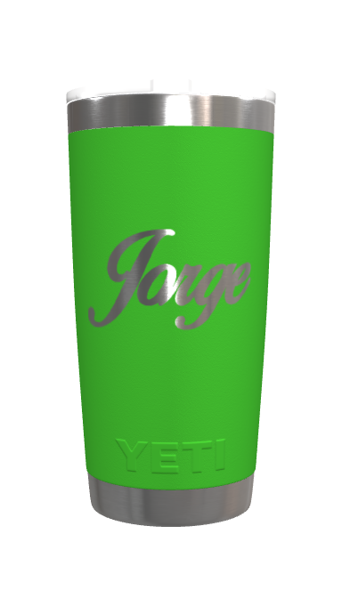 Customization: YETI Rambler 20 oz Tumbler - Canopy Green