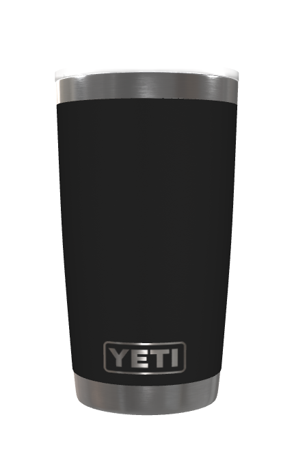 Customization: YETI Rambler 20 oz Tumbler - Black