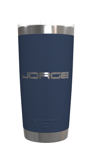Customization: YETI Rambler 20 oz Tumbler - Navy