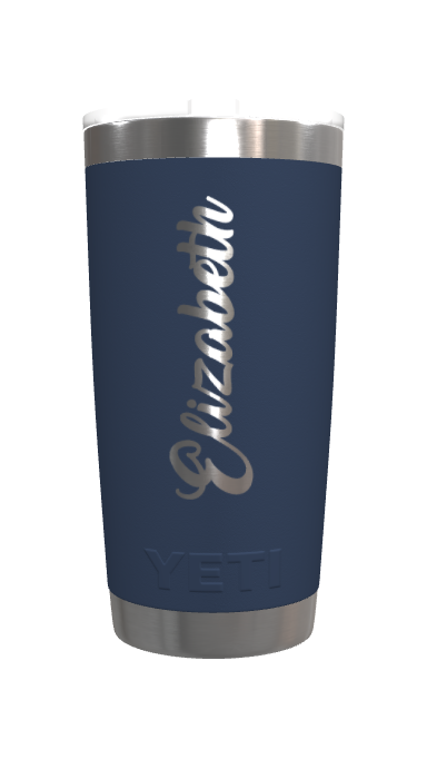 Customization: YETI Rambler 20 oz Tumbler - Navy