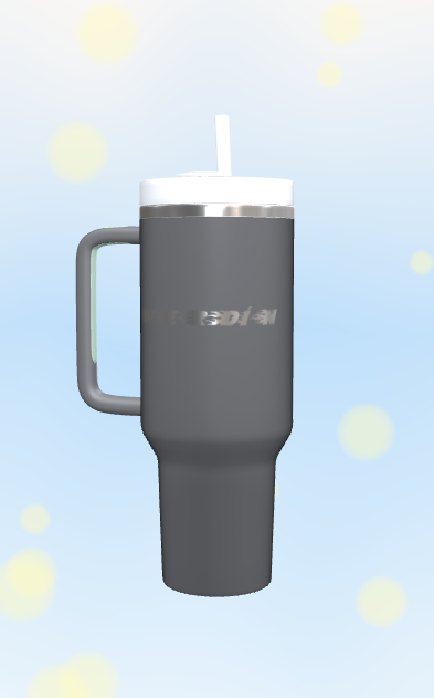 Customization: The Quencher H20 Flowstate Tumbler  40 OZ - Charcoal