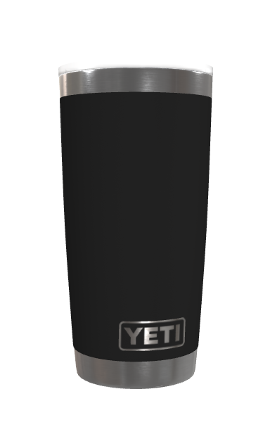Customization: YETI Rambler 20 oz Tumbler - Black