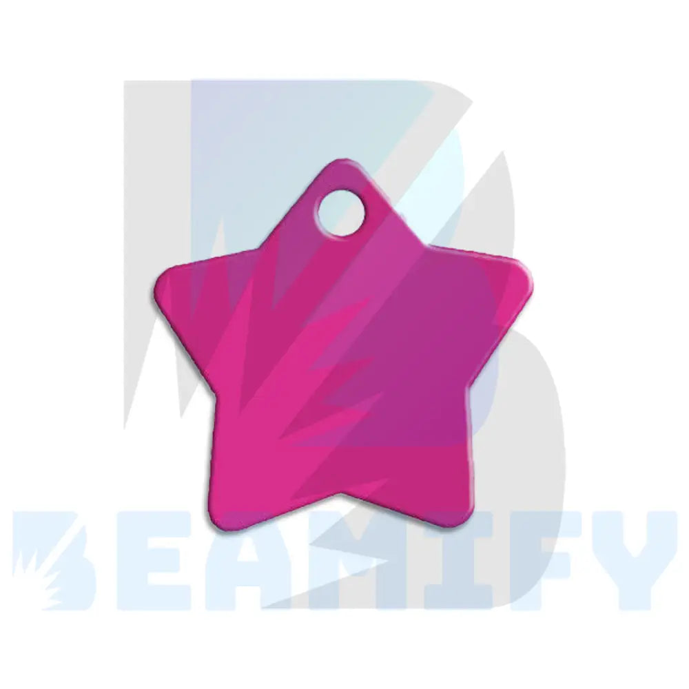 Placa De Estrella Magenta Placas Identificacion