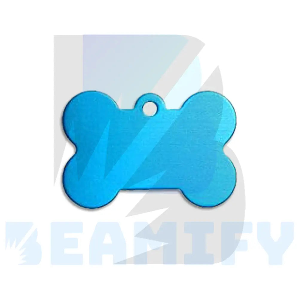 Placa De Hueso Azul Cielo / Mediano Placas Identificacion