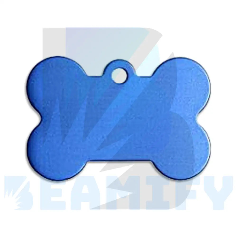Placa De Hueso Azul Rey / Grande Placas Identificacion