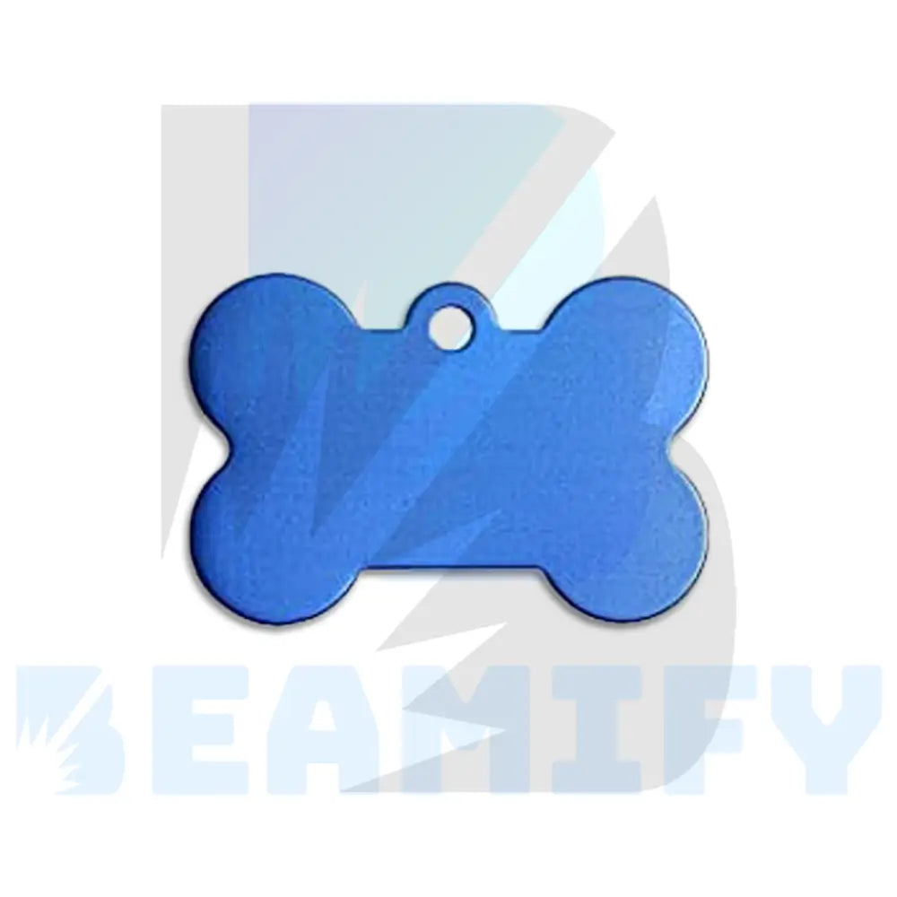 Placa De Hueso Azul Rey / Mediano Placas Identificacion