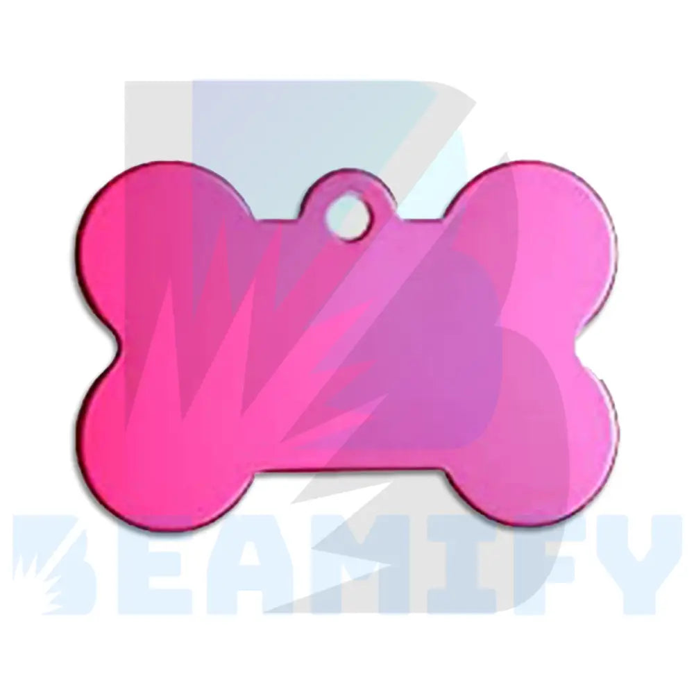 Placa De Hueso Magenta / Grande Placas Identificacion