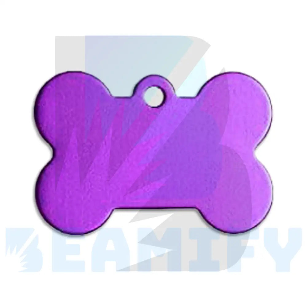 Placa De Hueso Morado / Grande Placas Identificacion