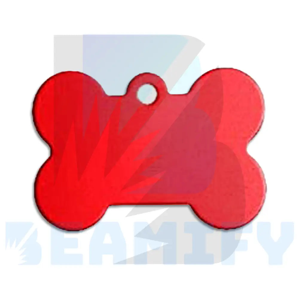 Placa De Hueso Rojo / Grande Placas Identificacion