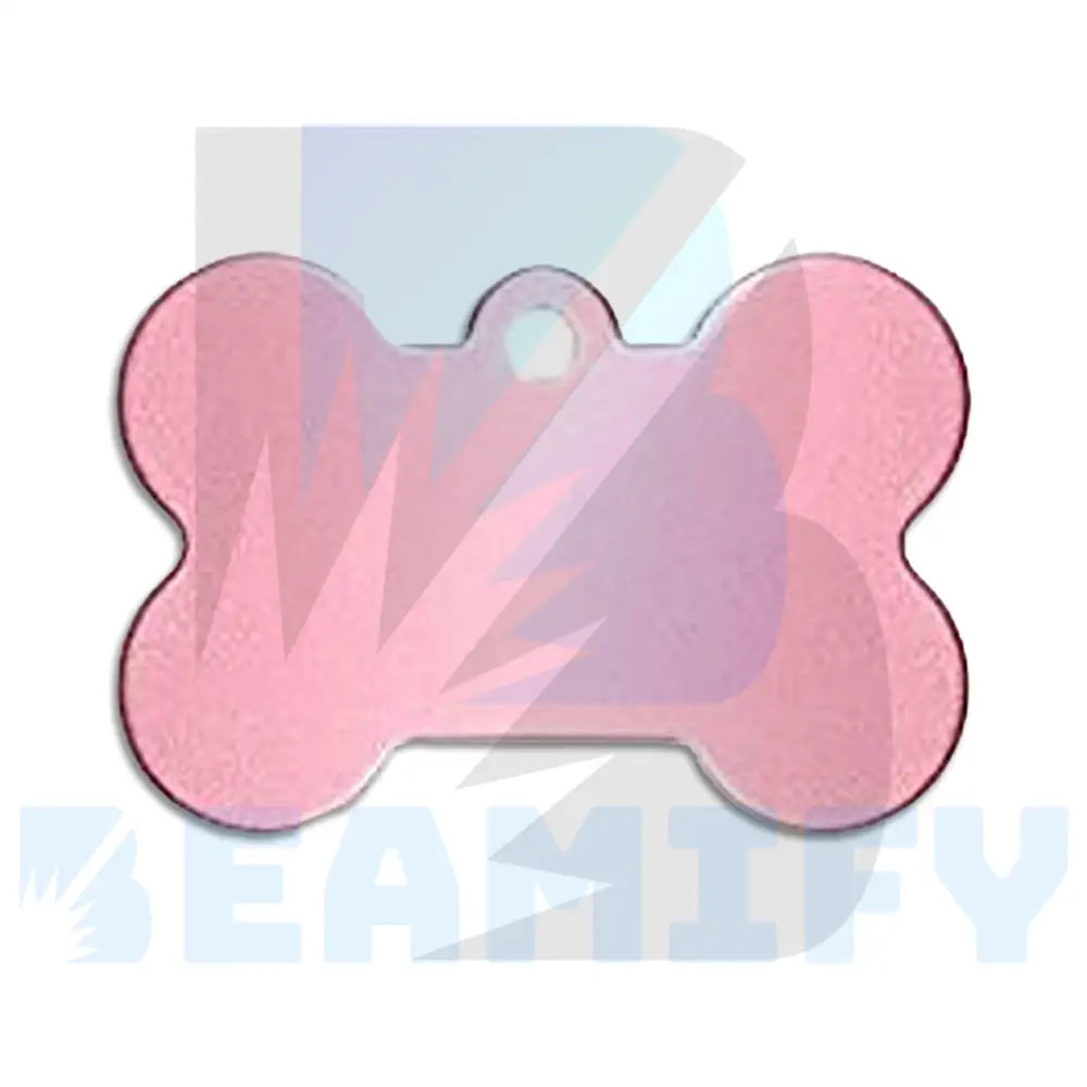 Placa De Hueso Rosa Pastel / Grande Placas Identificacion