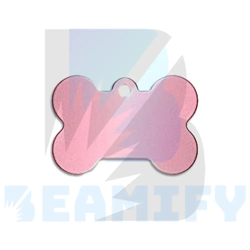 Placa De Hueso Rosa Pastel / Mediano Placas Identificacion